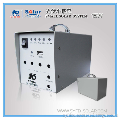 15W Reliable Solar System for Traveling Use and DC Power Supplying (SYFD-SS15W)